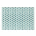 thumbnail image 1 of Alien Cutting Board, Portrait of Visitors from Above Invader of Worlds Abstract Humanoid Head Pattern, Decorative Tempered Glass Cutting and Serving Board, Small Size, Blue White, by Ambesonne, 1 of 1