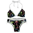 thumbnail image 1 of Alien Detachable Sponge Adjustable Strap Bikini Set 2-Pack Swimwear Swimsuit.SceneManagement Beach Pool Party Vacation., 1 of 6