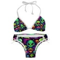 thumbnail image 1 of Alien Detachable Sponge Adjustable Strap Bikini Set Two-Pack Beachwear Scene Swimsuit, 1 of 6