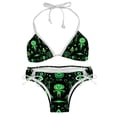 thumbnail image 1 of Alien Detachable Sponge Adjustable Strap Bikini Set Two-Pack Swimsuit Suit Beach Pool Party, 1 of 1