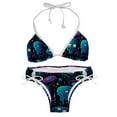 thumbnail image 1 of Alien Detachable Sponge Adjustable Strap Bikini Set Two-Pack Swimsuit Suit Beach Pool Party, 1 of 6