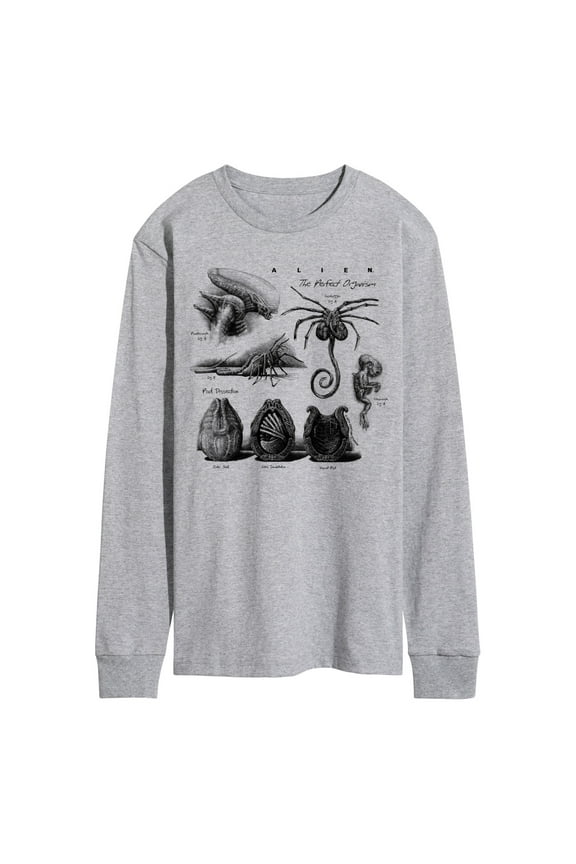 - Diagram - Men's Long Sleeve Graphic T-Shirt