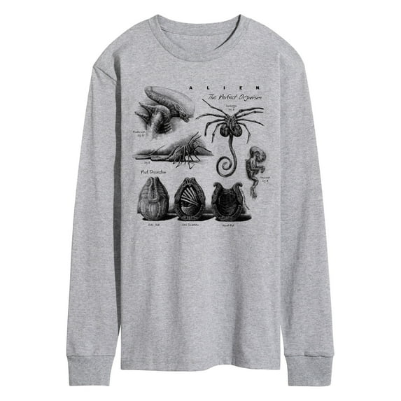 Alien - Diagram - Men's Long Sleeve Graphic T-Shirt