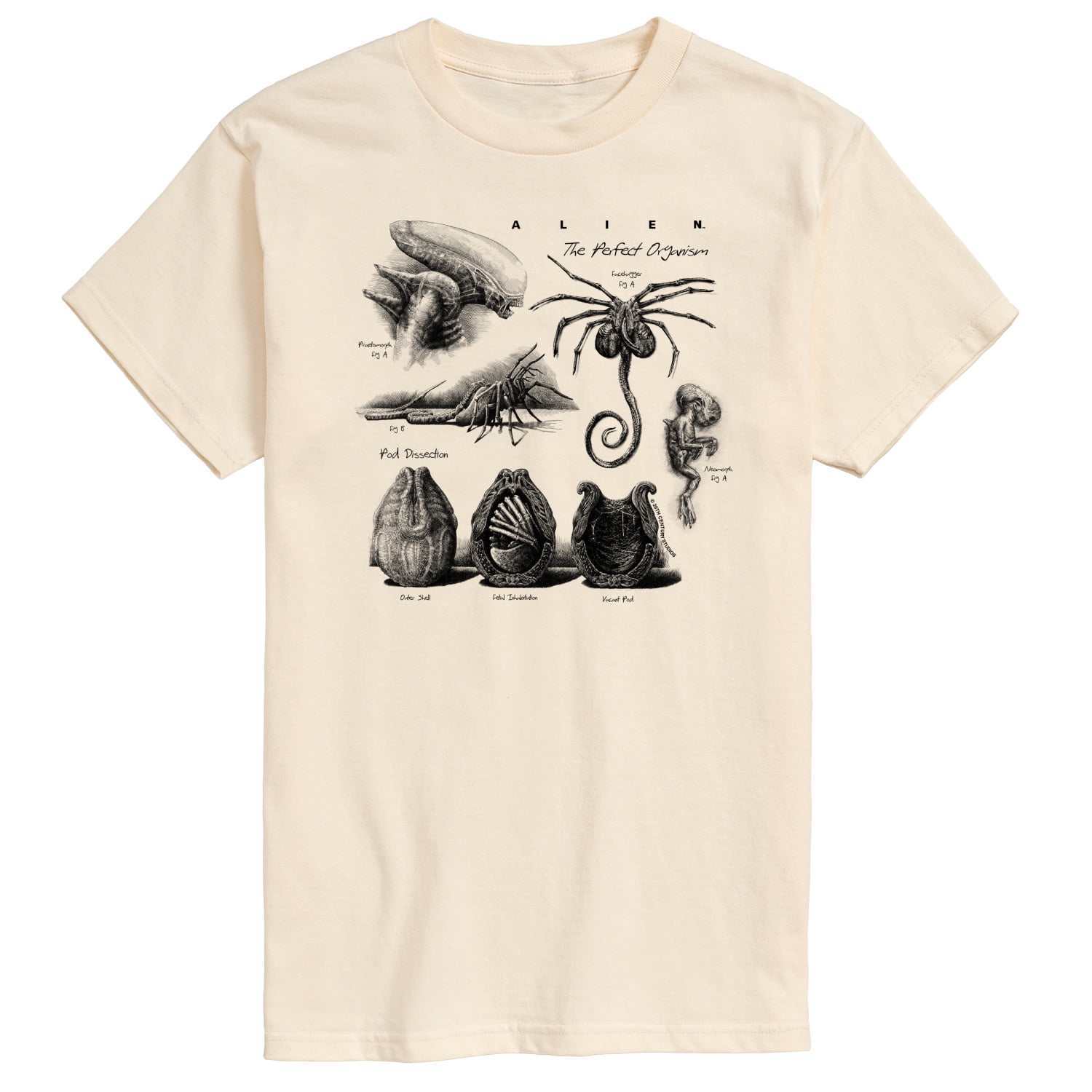Alien - Diagram - Men's Short Sleeve Graphic T-Shirt - Walmart.com