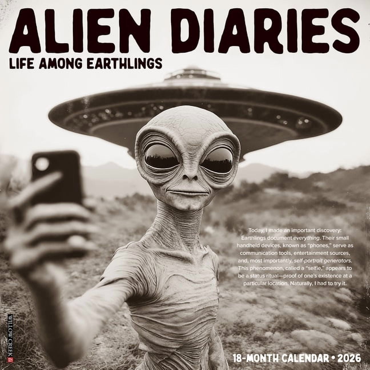 Alien Diaries 2026 Wall Calendar, (Paperback) - Walmart.com