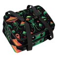 thumbnail image 1 of Alien Double Layered Insulated Lunch Bag with Two Compartments, Large Capacity, Refrigeration Capability, and Hand Carry Design - 7.1x11.4x16.1 Inches, 1 of 6