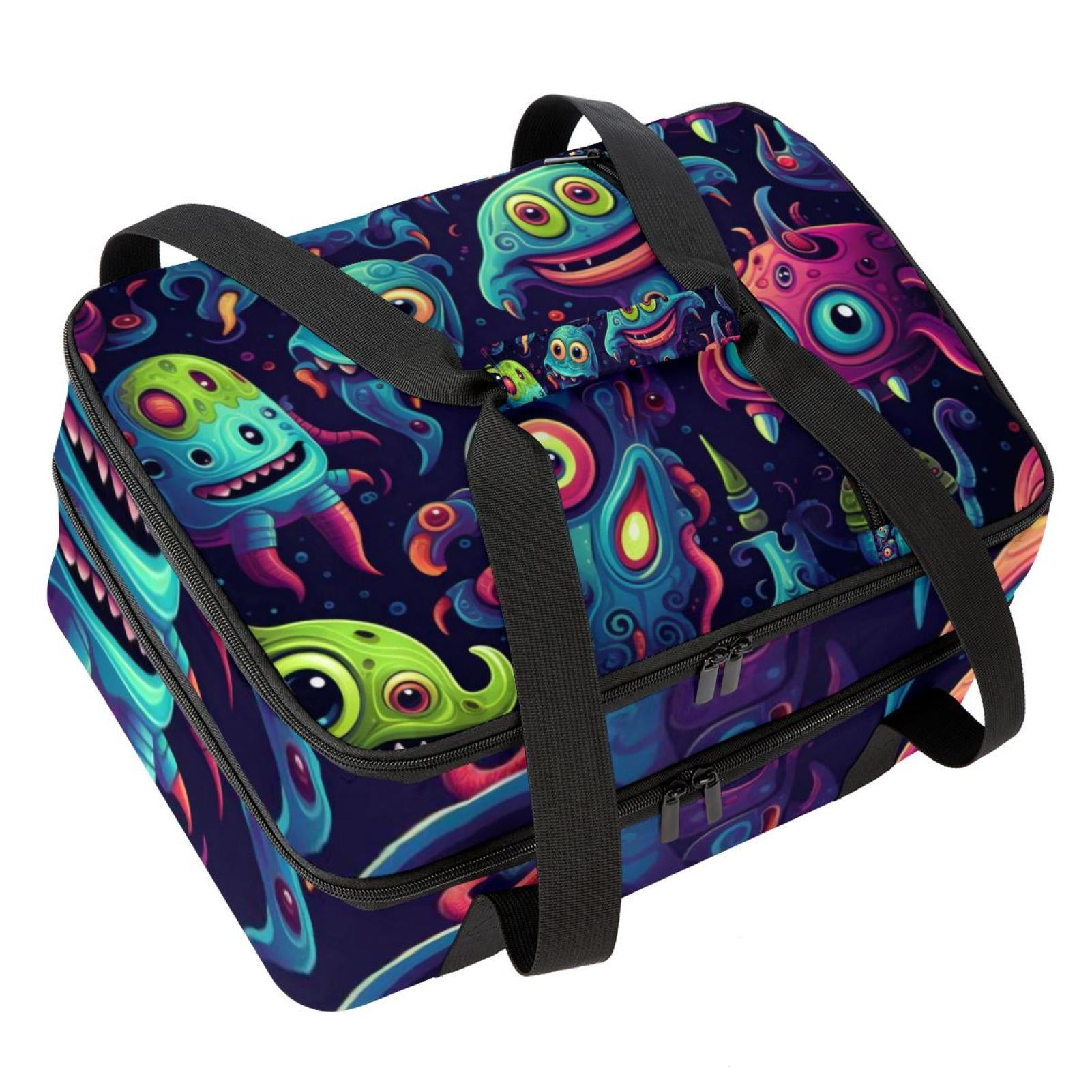 Alien Double Layered Insulated Refrigerated Lunch Bag with Two ...