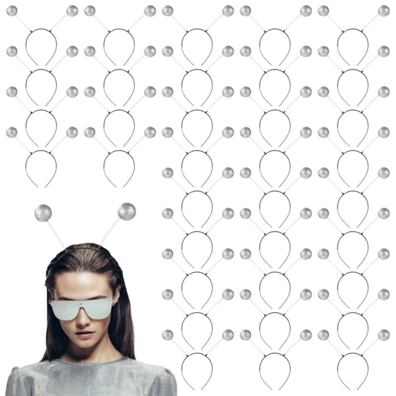 Alien Ears Headband for Adults, Foam Space Costume Accessory, 40 Pcs Martian Antennas Headbands for Women Halloween Parties