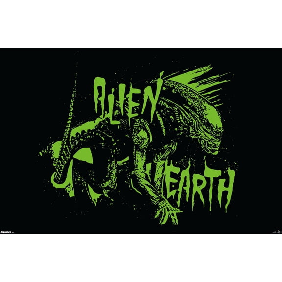 Alien: Earth (2025) - Green Xenomorph Wall Poster, 14.725" x 22.375"