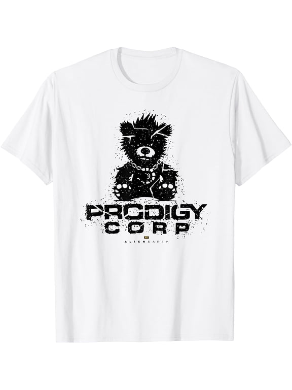 Alien Earth Prodigy Corp Bear Distressed Logo T-Shirt, Vintage T-Shirt