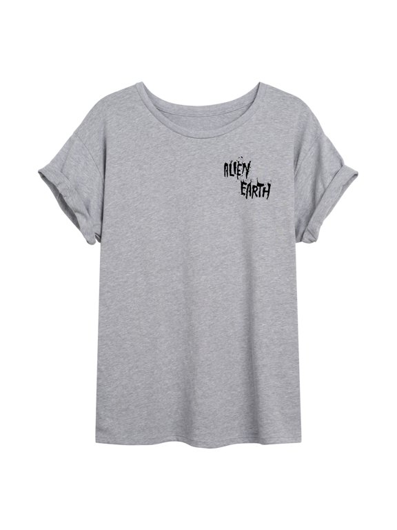 - Prodigy Corp - Juniors Oversized Graphic T-Shirt