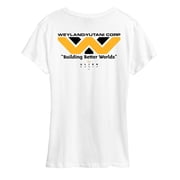 Alien - Weyland Yutani Corp Logo -Womens Short Sleeve Graphic T-Shirt Womens Short Sleeve Graphic T-Shirt