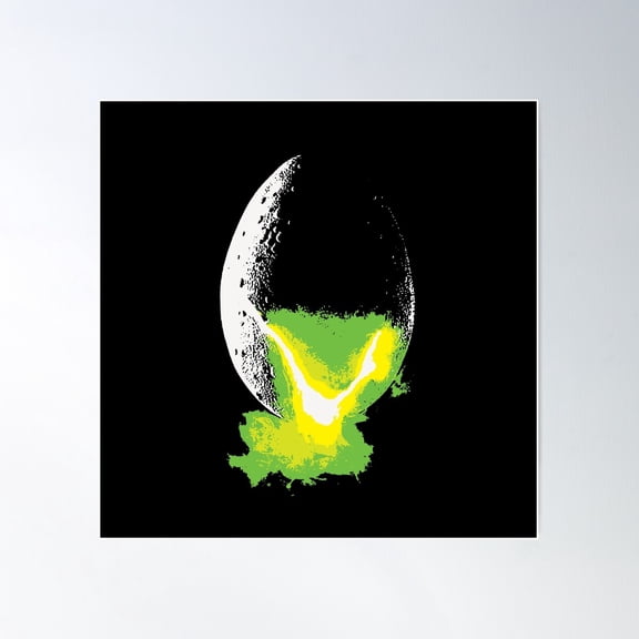Alien Egg Poster Wall Art, Modern Wall Decor For Living Room Bedroom, 30x30 UNFRAMED