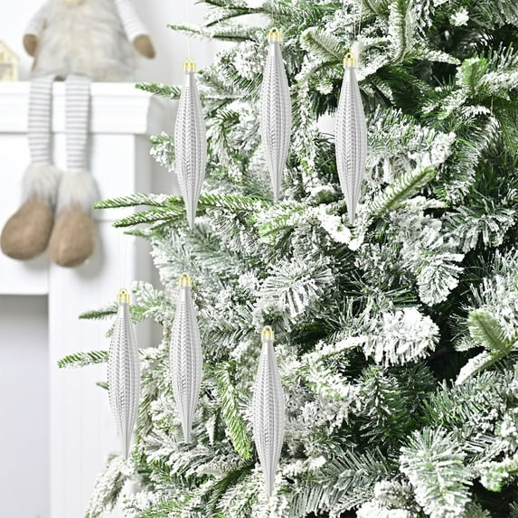 Alien Electroplating Christmas Ball Ornaments, 16cm Large Christmas Tree Decorations Set of 6, Hanging Baubles for Holiday Themed Decor, Unique Gift Pendants