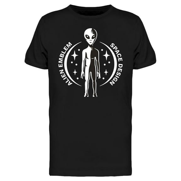 Alien Emblem Design T-Shirt Men -Image by Shutterstock, Male XX-Large