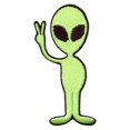 thumbnail image 1 of Alien Embroidered Iron On Patch, 1 of 1