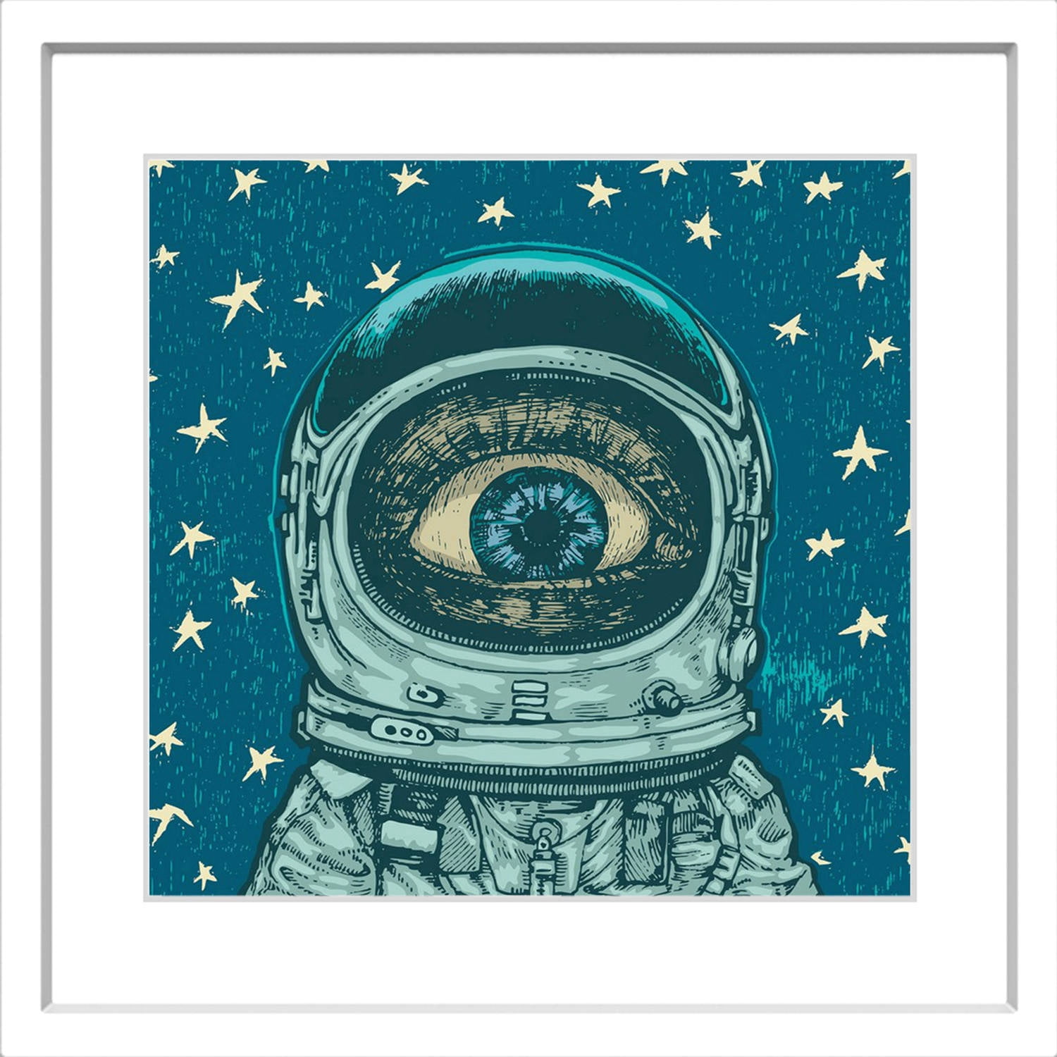 "Alien Eye" Framed Painting Print