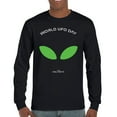 thumbnail image 1 of Alien Eyes Long Sleeve T-shirt Funny Space UFO Hunter Believe Flying Saucer Universe July 2 World UFO Day Stay Weird, 1 of 7