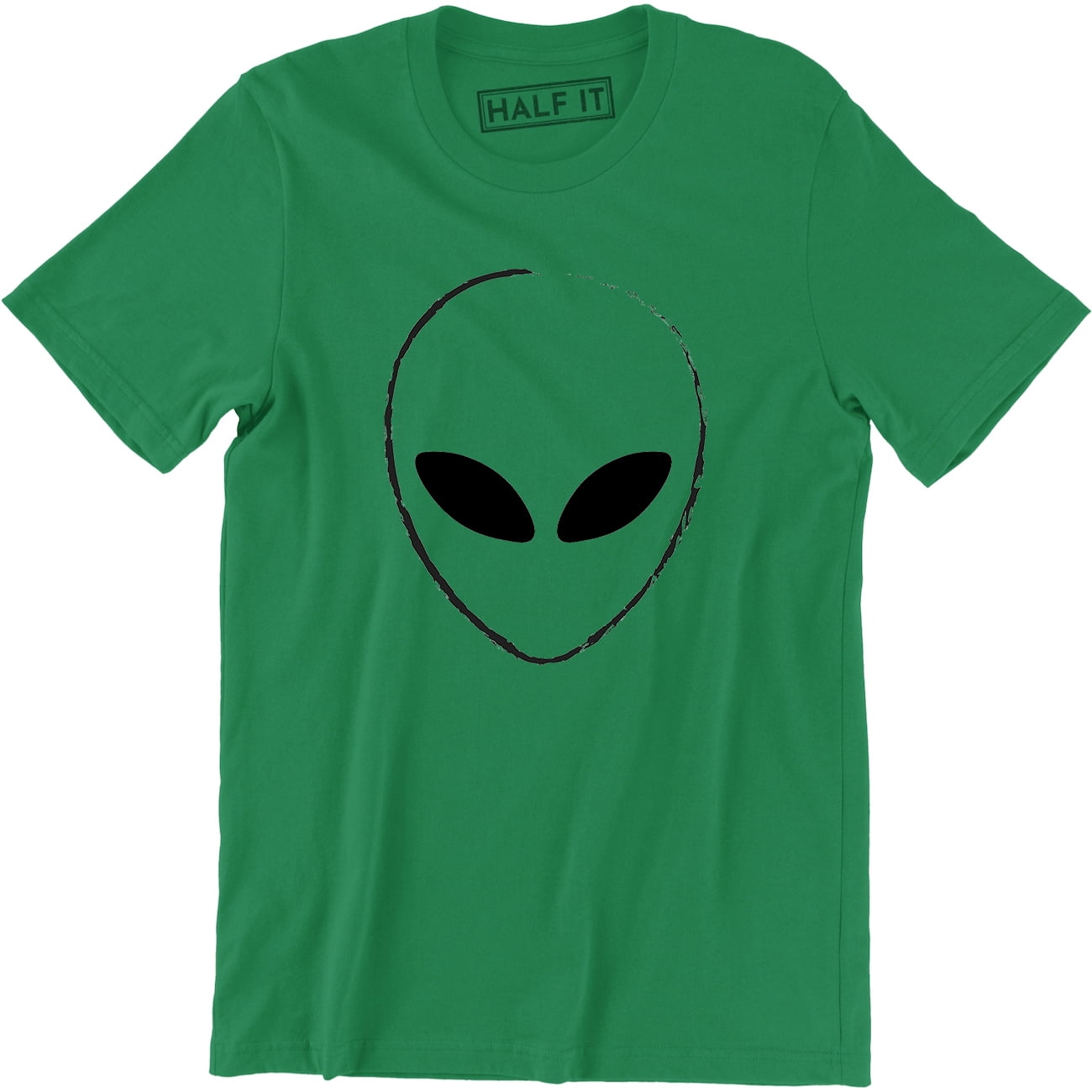 Alien Face - Funny Sci Fi Space Creature Horror Retro Men's T-Shirt ...