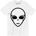 thumbnail image 1 of Alien Face Funny Sci Fi Space Horror Retro Fashion Men's T-Shirt, 1 of 4