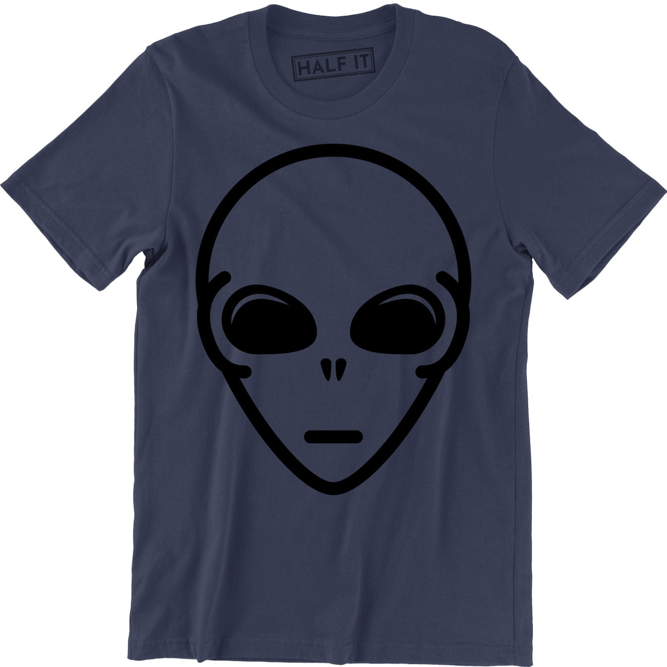 Alien Face Funny Sci Fi Space Horror Retro Fashion Men's T-Shirt ...