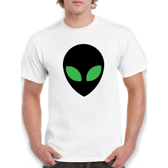 Alien Face Men T-Shirt, Male XX-Large