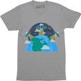 thumbnail image 1 of Alien Flying Saucer Extraterrestrial UFO Abduction Area 51 Space T-Shirt, 1 of 4
