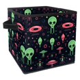 thumbnail image 1 of Alien Foldable Storage Containers with Handle, 10.8"x10.5"x10.6", Large Capacity Toy Storage Box, 1 of 6