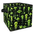 thumbnail image 1 of Alien Foldable Toy Box with Handle, 10.8"x10.5"x10.6", Large Capacity Storage Containers, Storage Cubes, Storage Baskets, 1 of 6
