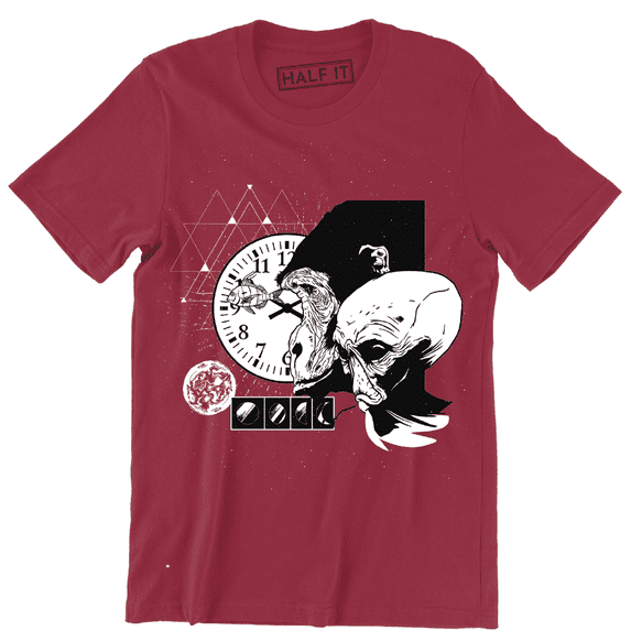 Alien Funny Retro Vintage Time Traveler In space Men's T-Shirt