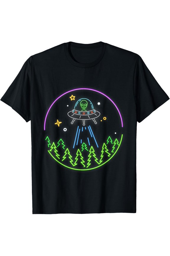 Alien Funny UFO Space Rave Lovers T-shirt