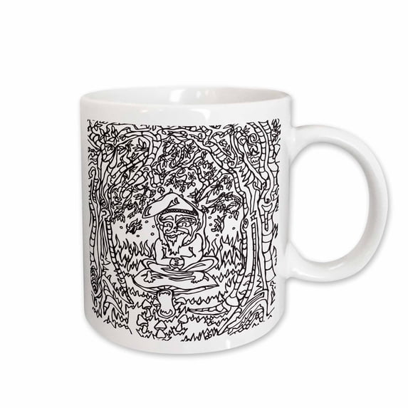 3drose, Alien Gnome Bower, 11oz Mug