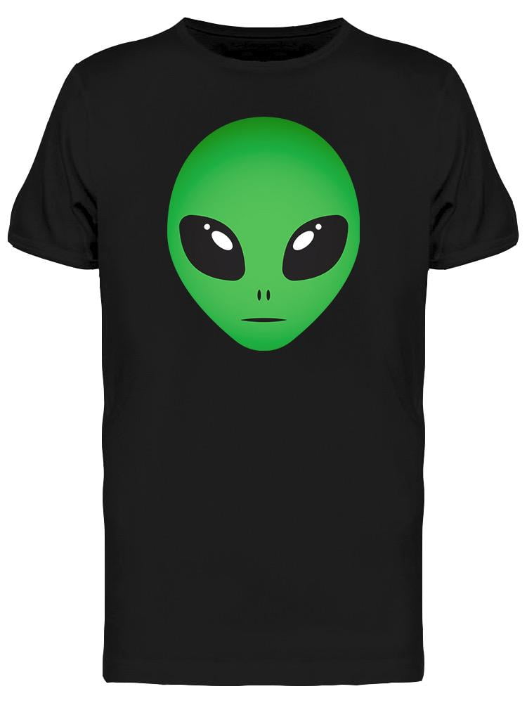 Alien Green Head T-Shirt Men -Image by Shutterstock, Male Large ...