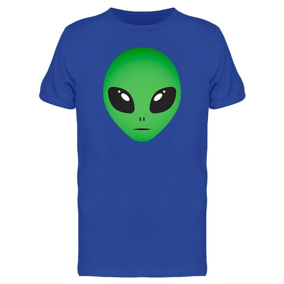 Alien Green Head T-Shirt Men -Image by Shutterstock, Male Small