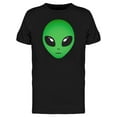 thumbnail image 1 of Alien Green Head  T-Shirt Men -Image by Shutterstock, Male XX-Large, 1 of 4