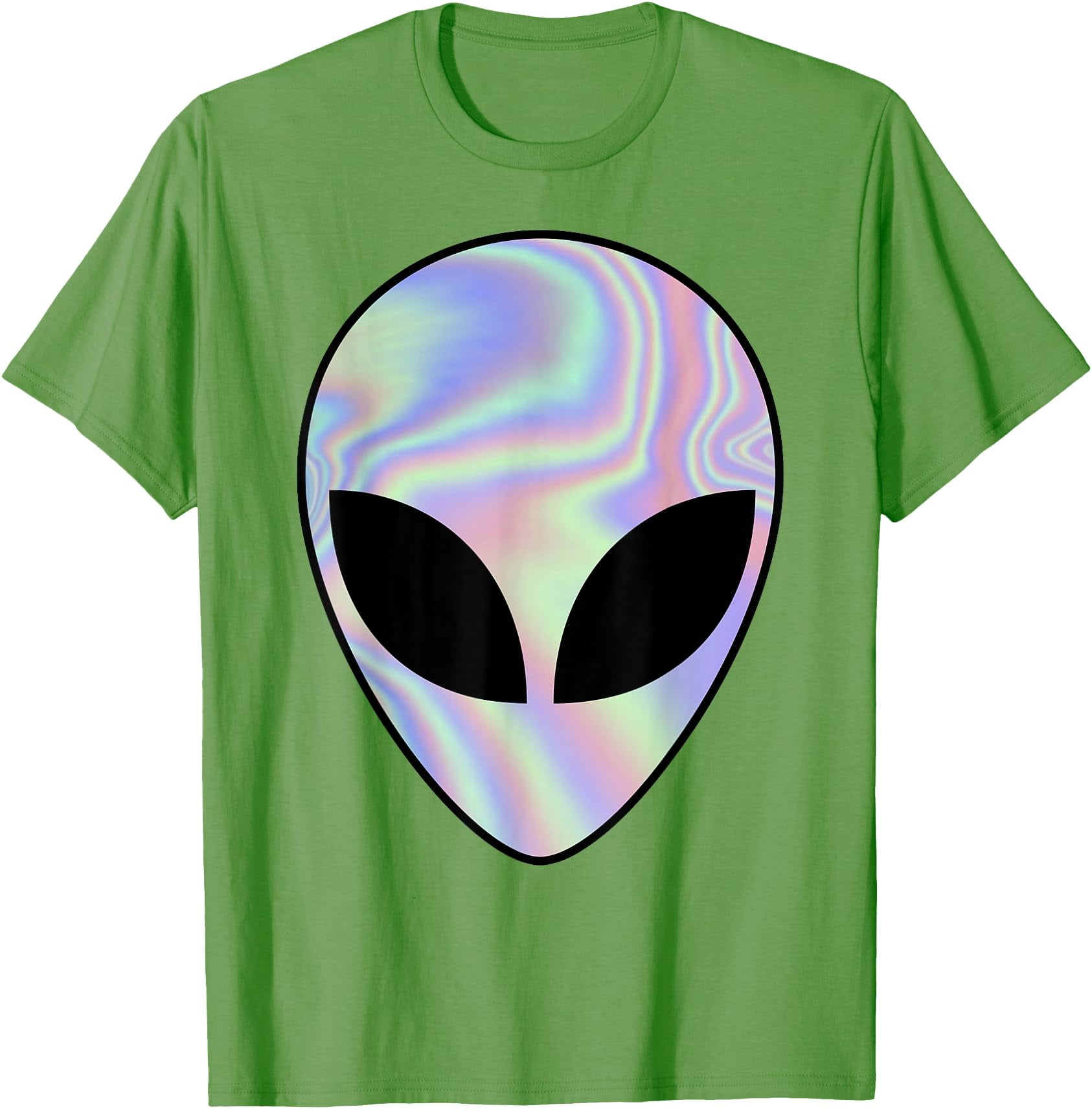 Alien Head Colorful Believe Unisex T-Shirt for Men Women Kids,Lime ...