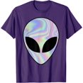 thumbnail image 1 of Alien Head Colorful Believe Unisex T-Shirt for Men Women Kids,Purple Color,Size 5XL, 1 of 5