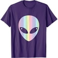 thumbnail image 1 of Alien Head Colorful Pastel Unisex T-Shirt for Men Women Kids, 1 of 5