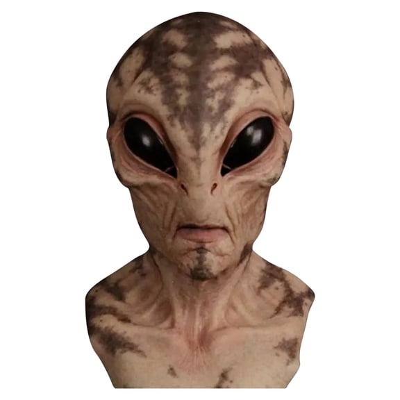 Alien Head Cover for Adults,Halloween Horror Costume Accessory,Scary Alien Cosplay Props for Party,Carnival,Masquerade,Stage Performance