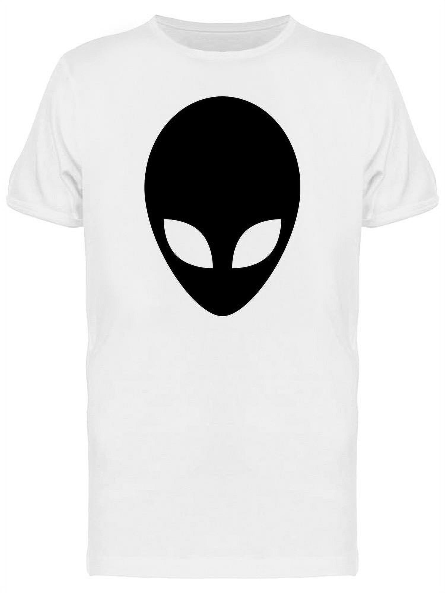 Alien Head Icon T-Shirt Men -Image by Shutterstock, Male Large ...
