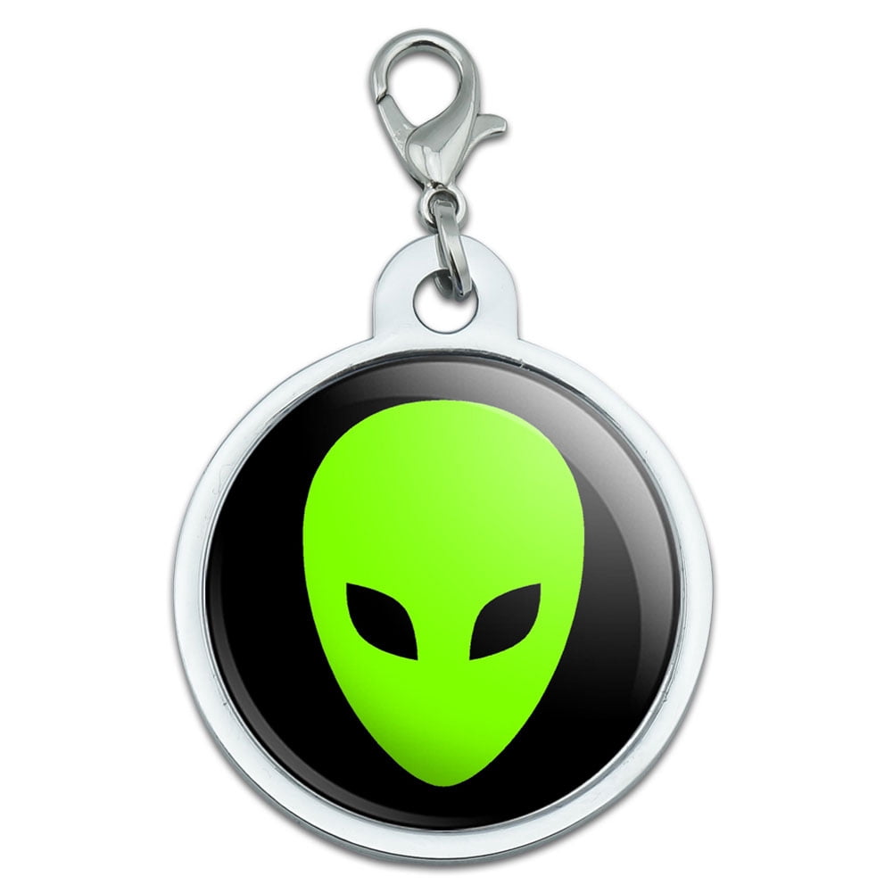 Alien Head Large Metal ID Pet Dog Tag - Walmart.com