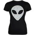 thumbnail image 1 of Alien Head Outer Space Elements Juniors Soft T Shirt Black X-LG, 1 of 1