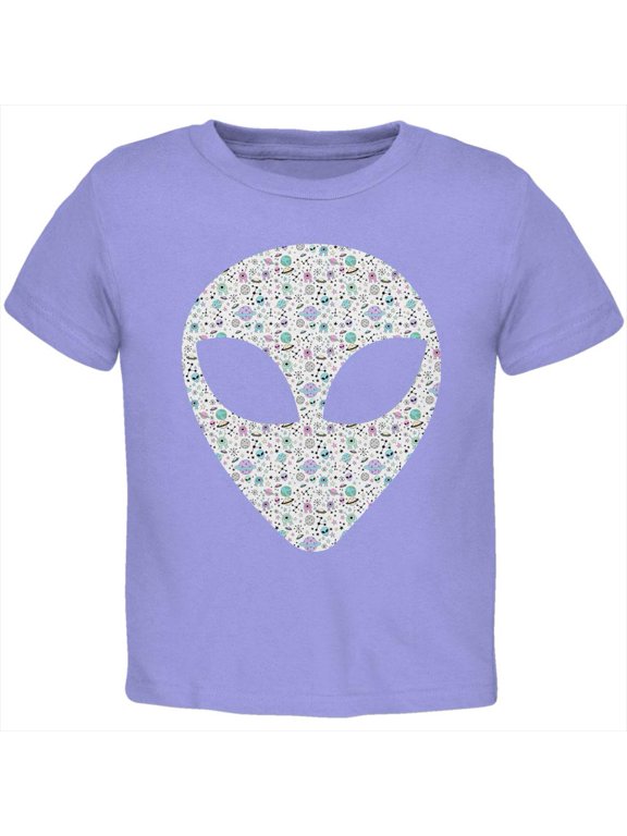 Alien Head Outer Space Elements Toddler T Shirt