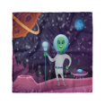 thumbnail image 1 of Alien Head Scarf, Cosmic Space Funny Character, Head Wrap, 3 Sizes, by Ambesonne, 1 of 2