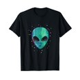 thumbnail image 1 of Alien Head Starry Night Sky Alien Lover Funny Gift T-Shirt, 1 of 5