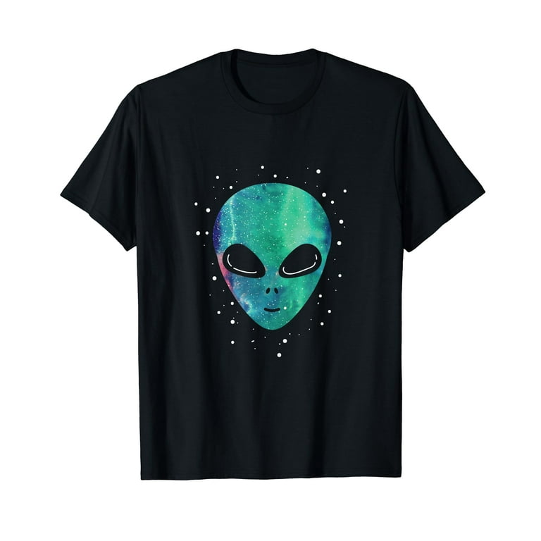 Alien Head T Shirt Starry Night Sky Alien Head T Shirt Starry Night Sky