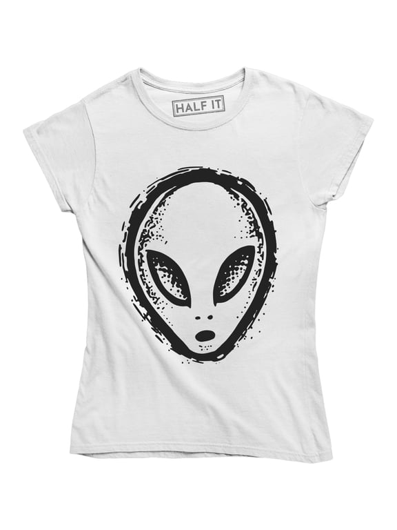 Alien Head Symbol UFO Logo Area 51 Ancient Graphic Space Galaxy T-Shirt