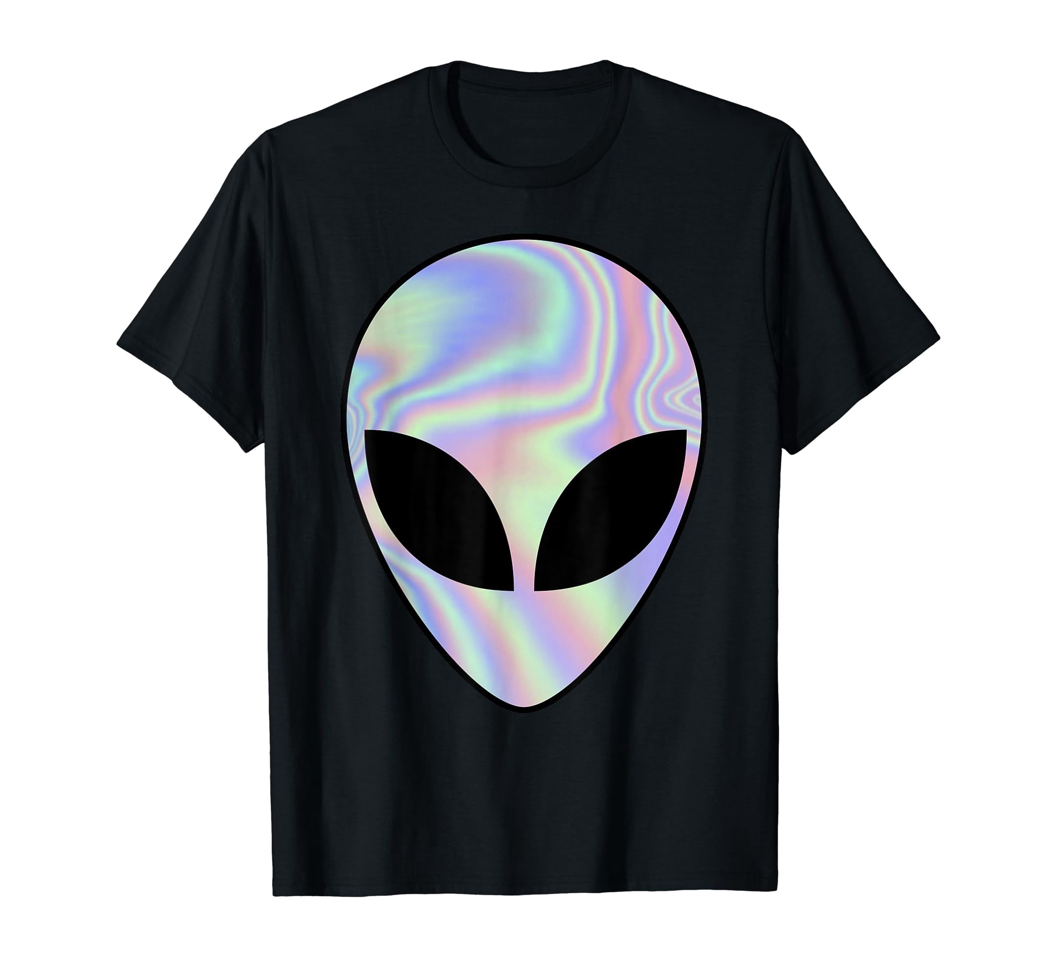 Alien Head T Shirt Colorful Alien Shirt Rave Tee - Walmart.com