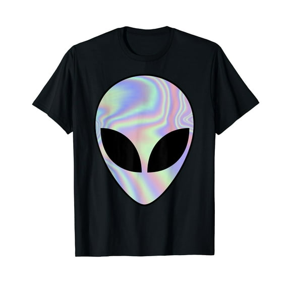 Alien Head T Shirt Colorful Alien Shirt Rave Tee