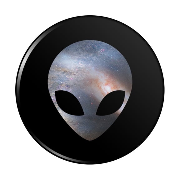 Alien Head in Space Kitchen Refrigerator Locker Button Magnet